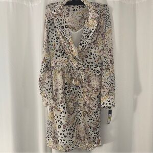 NWT RACHEL Rachel Roy Animal Print and Floral Dress Size Medium